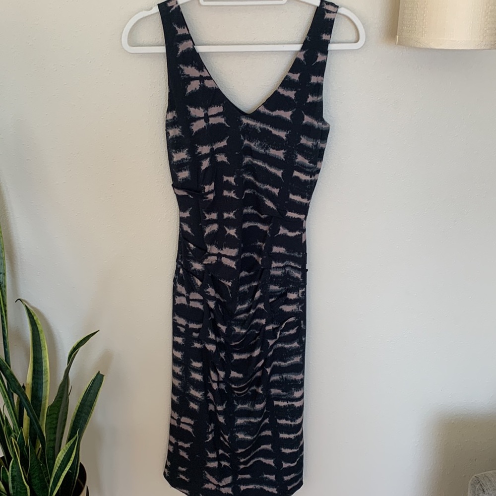 Nicole Miller Artelier tie dye ruched bodycon dress - Picture 9 of 9